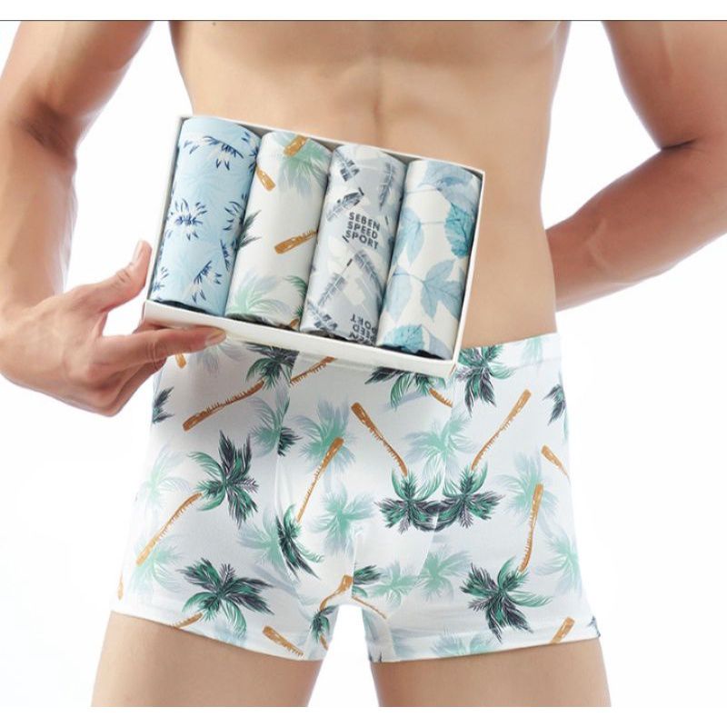 (1 buah) Aneka Boxer dalaman sexy Pria Celana Dalam pria Pakaian dalam cowo motif