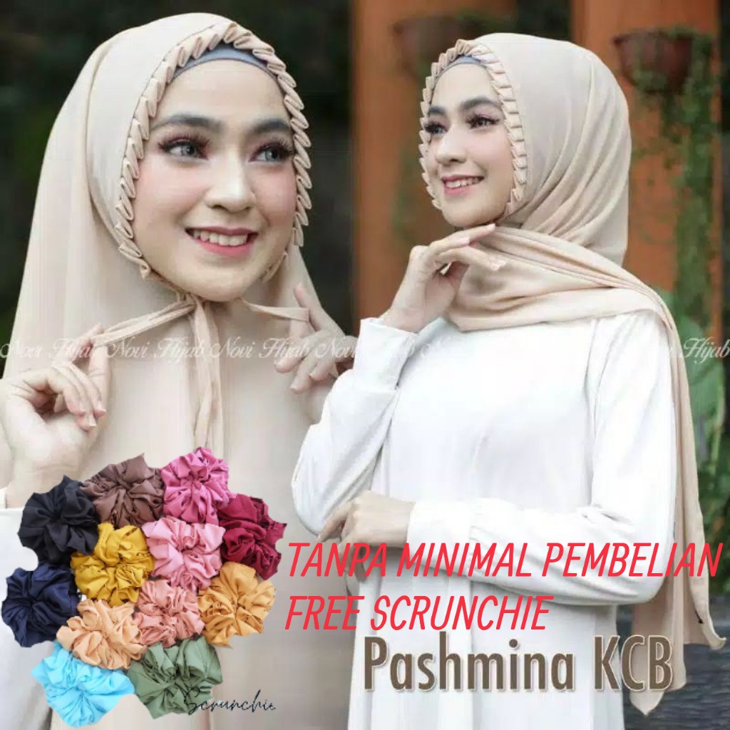 pasmina tali lipit kcb free scrunchie