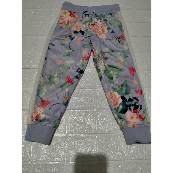 Preloved Like New Track Pants Bonds Flowers Soft Purple Preloved Bonds Baby Pants Preloved Bonds Tra