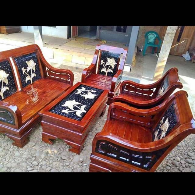 Kursi tamu semut kayu jati 2111