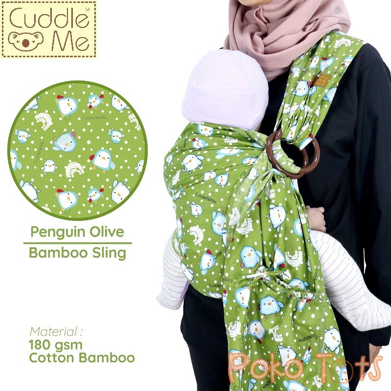 [PROMO] Cuddle Me Bamboo Ring Sling Gendongan Bayi CuddleMe Ringsling Kain Samping Jarik WHS