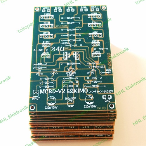 PCB Driver Power Amplifier Mono MCRD V2 Eskimo Type 340 Low Sub