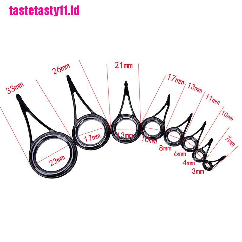 (TTID) 8pcs Ring Guide Joran Pancing 8 Ukuran Untuk Reparasi