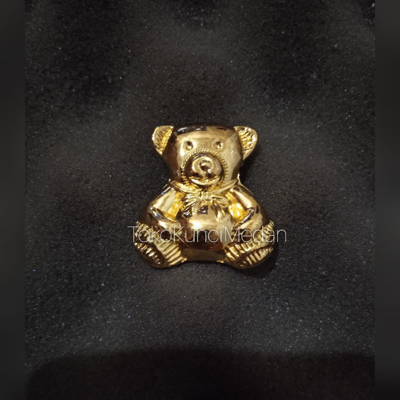 Tarikan Laci Lemari Knob Bulat Panda Gold