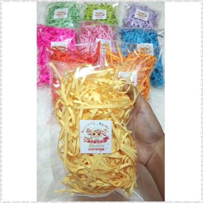 Potongan kertas warna/alas kado kertas suir paper craft hiasan kado