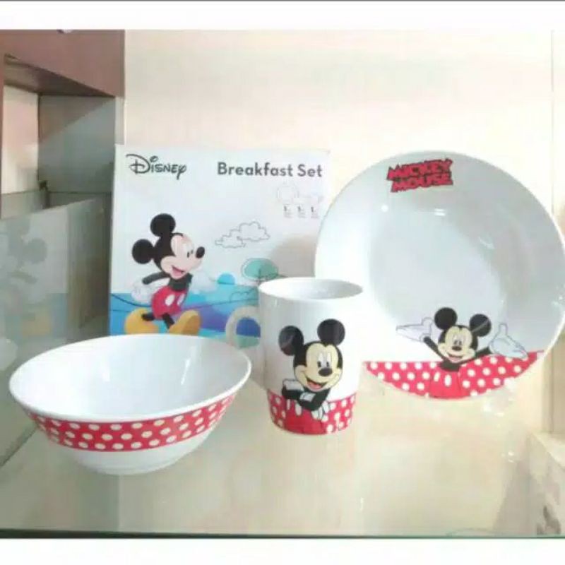 PIRING SET KARAKTER PLASTIK