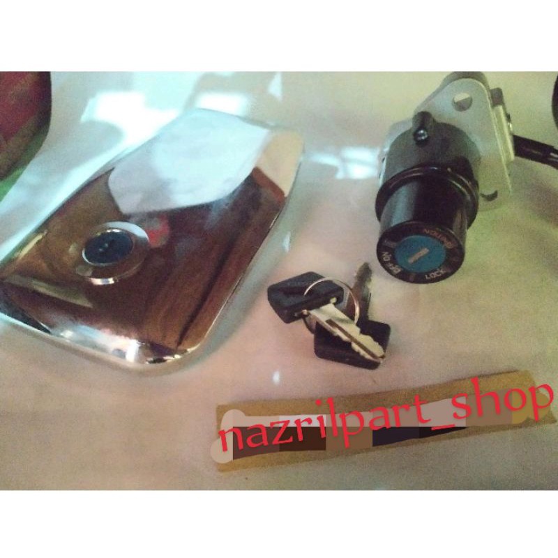 kunci kontak + tutup tangki rx king new rxz bikan ori