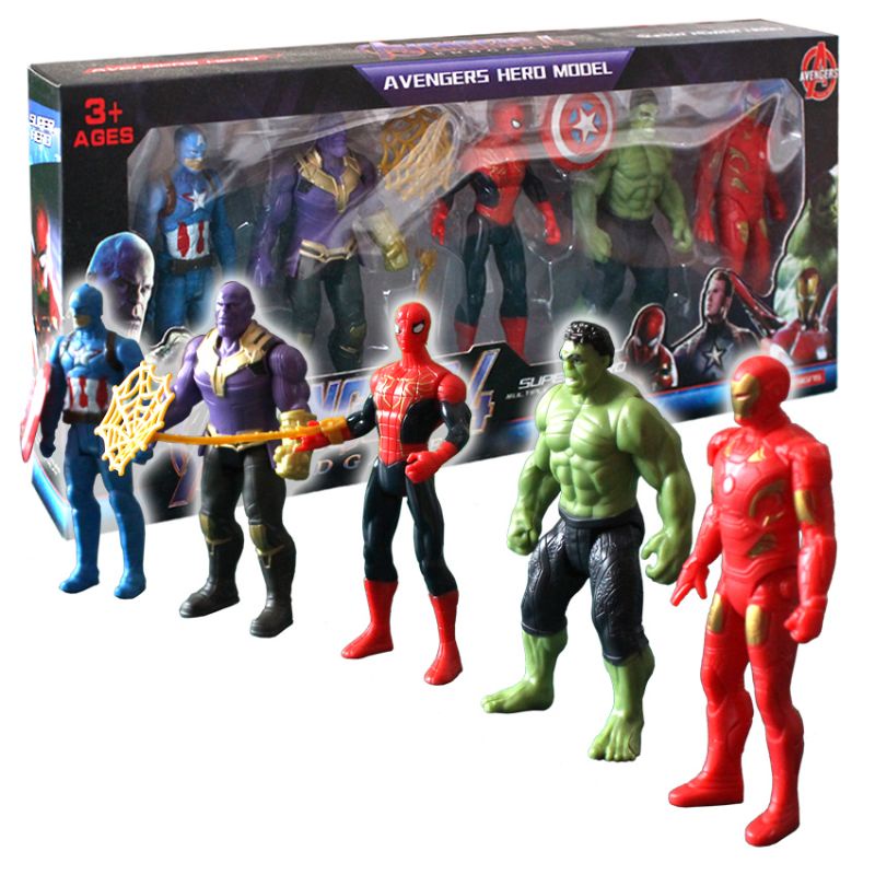 Mainan Robot superhero avenger 4 isi 5pcs