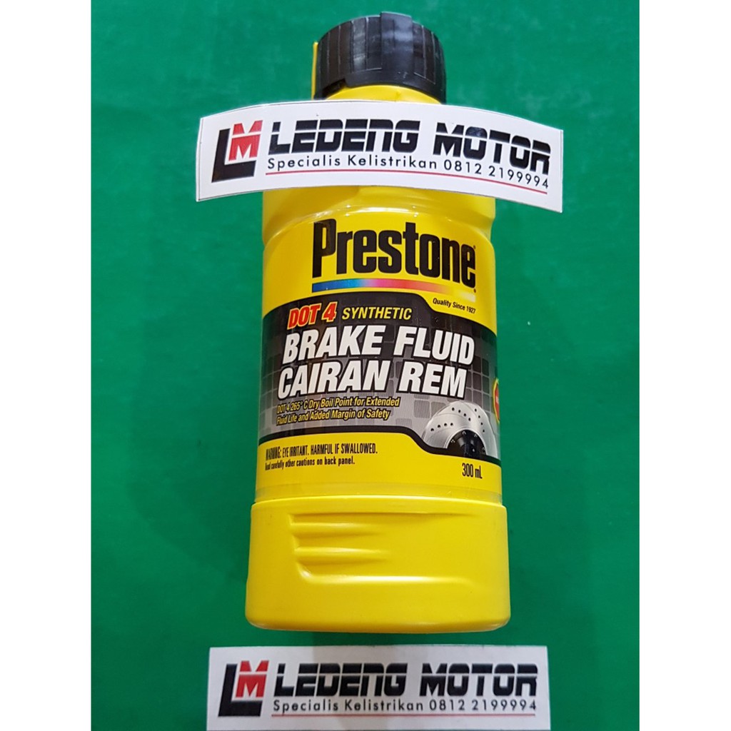 Baru Dot 4 Prestone Cairan Oli Minyak Rem Dot4 Brake Fluid Motor Mobil 300ml Berkualitas Shopee Indonesia