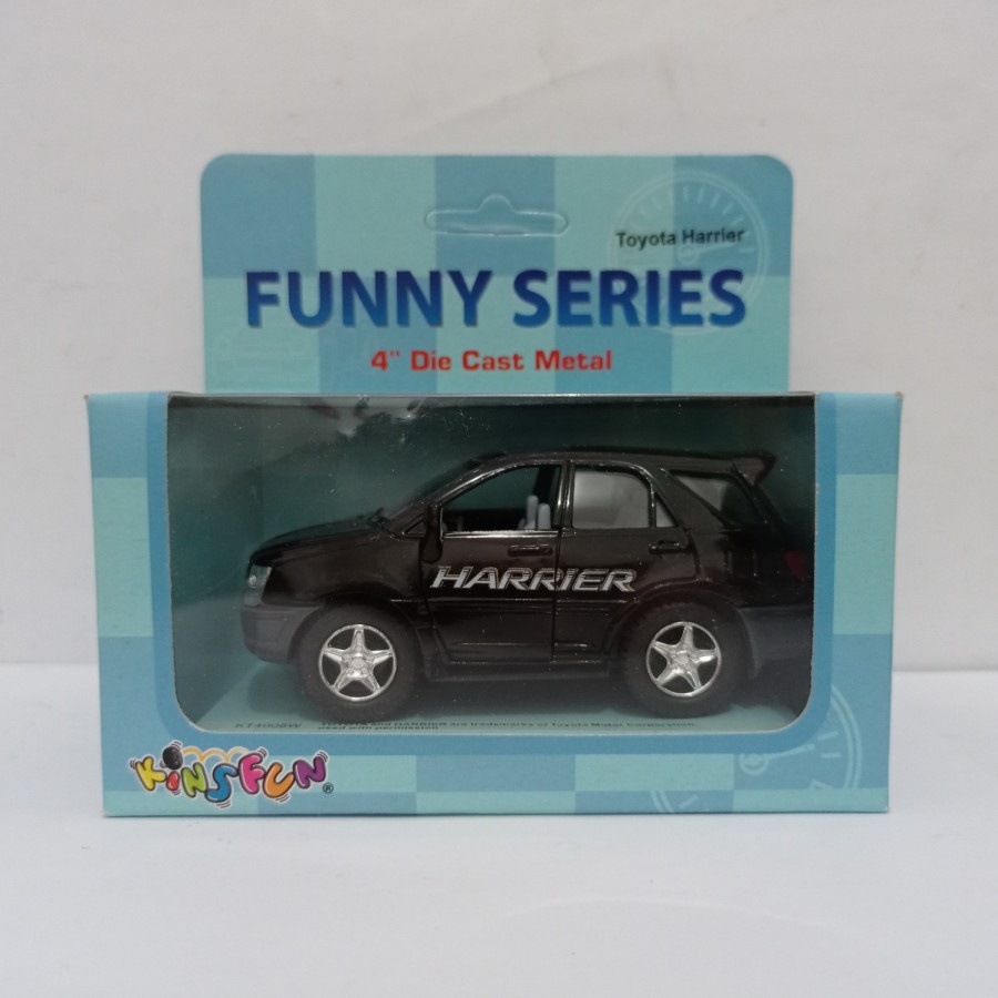 Diecast Toyota Harrier kinsfun funny series mobil mainan anak murah terlaris