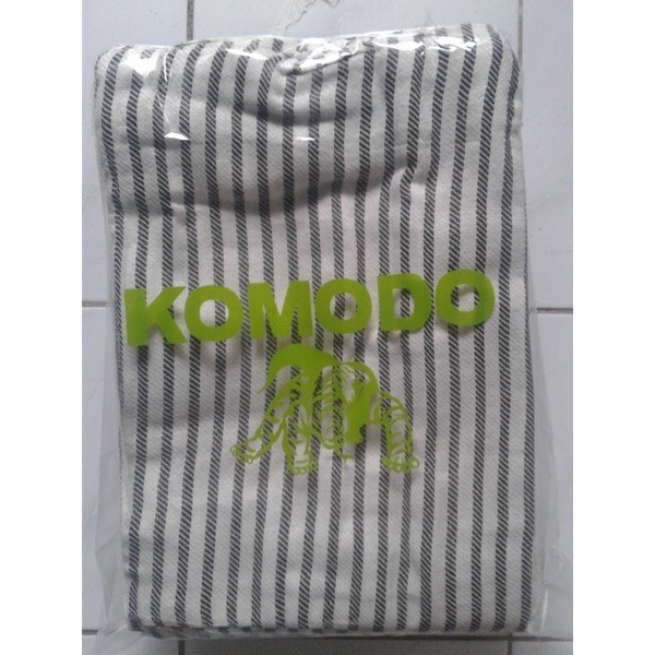 Selimut Lurik/Hitam Putih/SALUR KOMODO Parwitex 120x185 cm (Selimut Rumah Sakit) BAHAN KATUN TEBAL SELIMUT LOREK POLOS