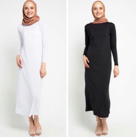 Baju Gamis Premium/ Daleman Baju Gamis Dres Panjang Polos long dress