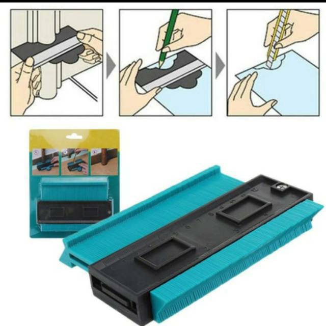 

Countur Copy Ruler 6 inci / Penggaris Pengukur Copy Tukang Kayu Plapon SF6