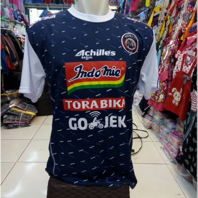 Jersey arema biru pendek