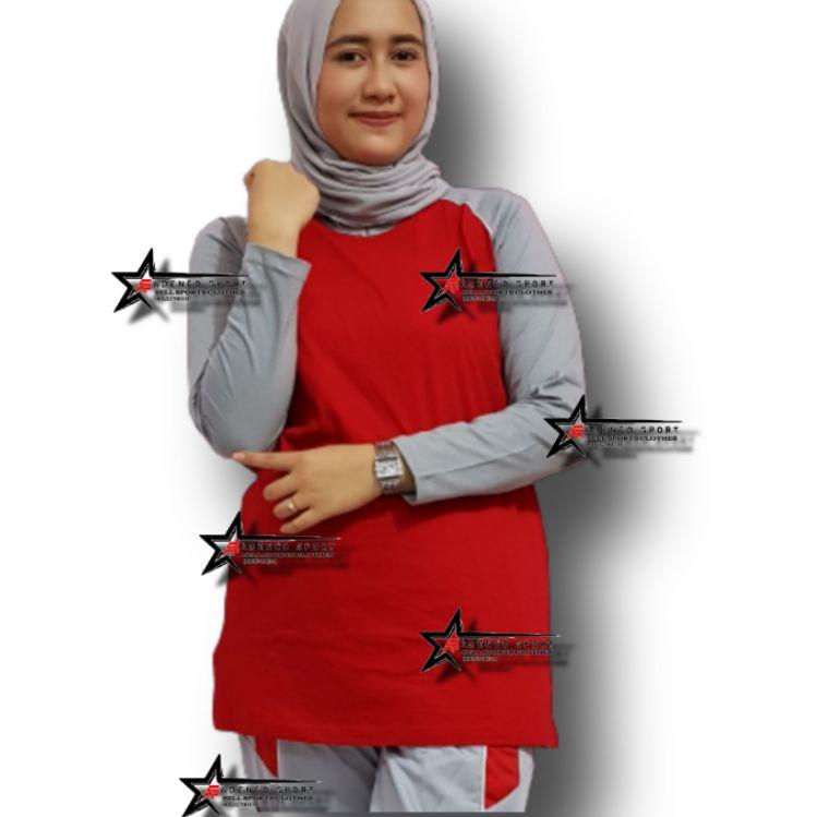 ♣ baju olahraga muslimah / setelan baju olahraga muslimah / setelan olahraga wanita muslimah ♬