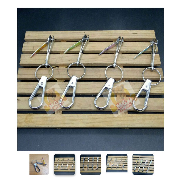 Gantungan Kunci Motif Gunting Kuku Silver kecil - Nail Clippers 2680