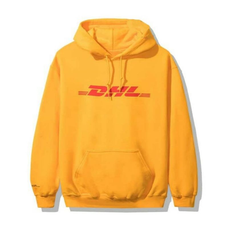 Jaket Hoodie Jumper Pullover Anti Social Social Club x DHL Yellow