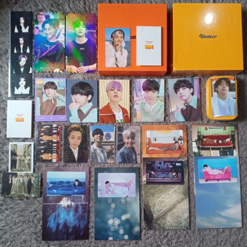 [READY STOCK] PC TEAR Y TAE, ALBUM BUTTER FULLSET PC TAE PEACH, PC PAJAMA, PC CARDIGAN, SHARING BE D