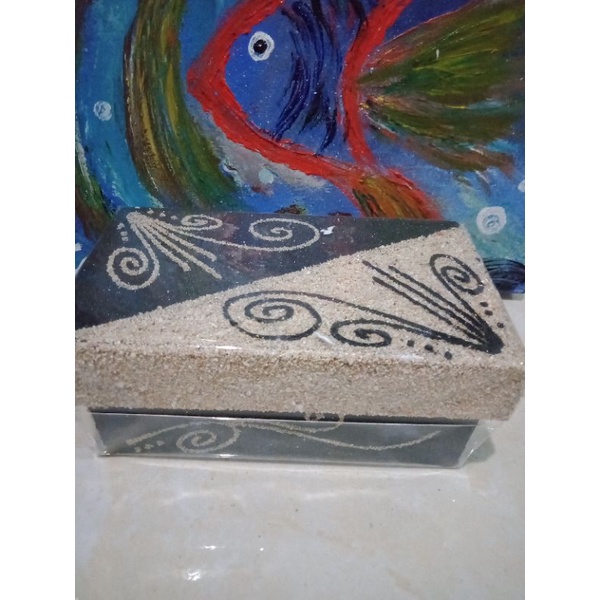 

Kerajinan Kotak Penyimpanan Finishing Pasir dan Glitter Handmade