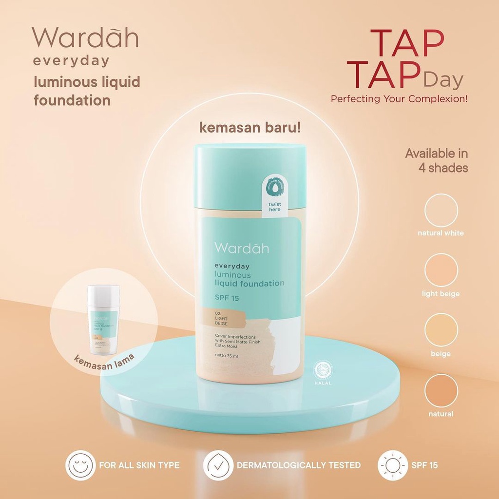 WARDAH Luminous Liquid Foundation SPF 15