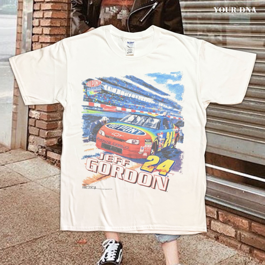 Kaos Nascar Vintage T-shirt 90s Jeff Gordon