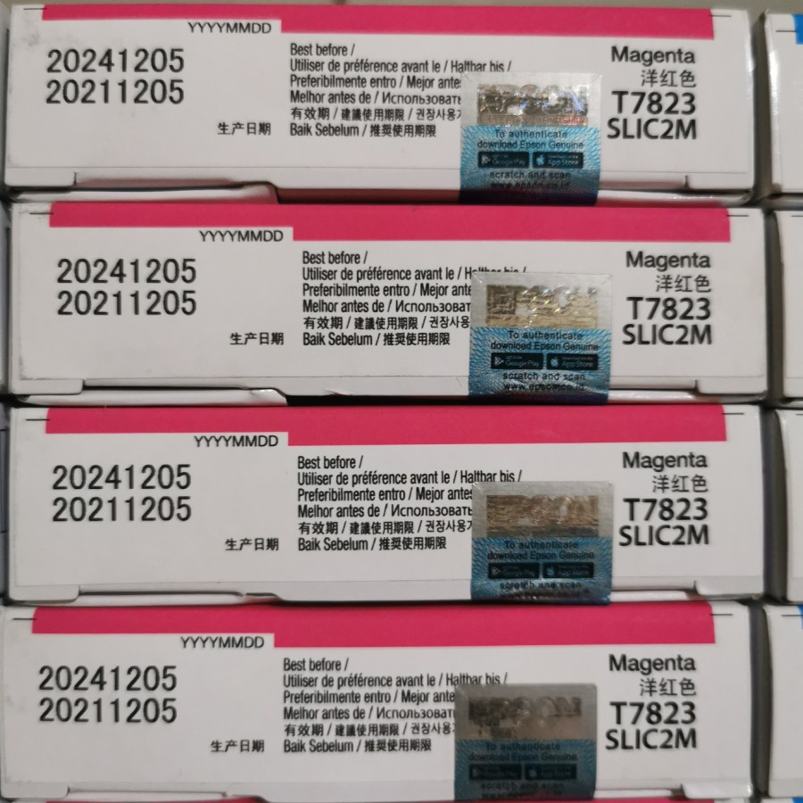 D700 MAGENTA TINTA CATRIDGE T7823 EPSON SL-D700 200ML 100% Ori D700 T782 C13T782300