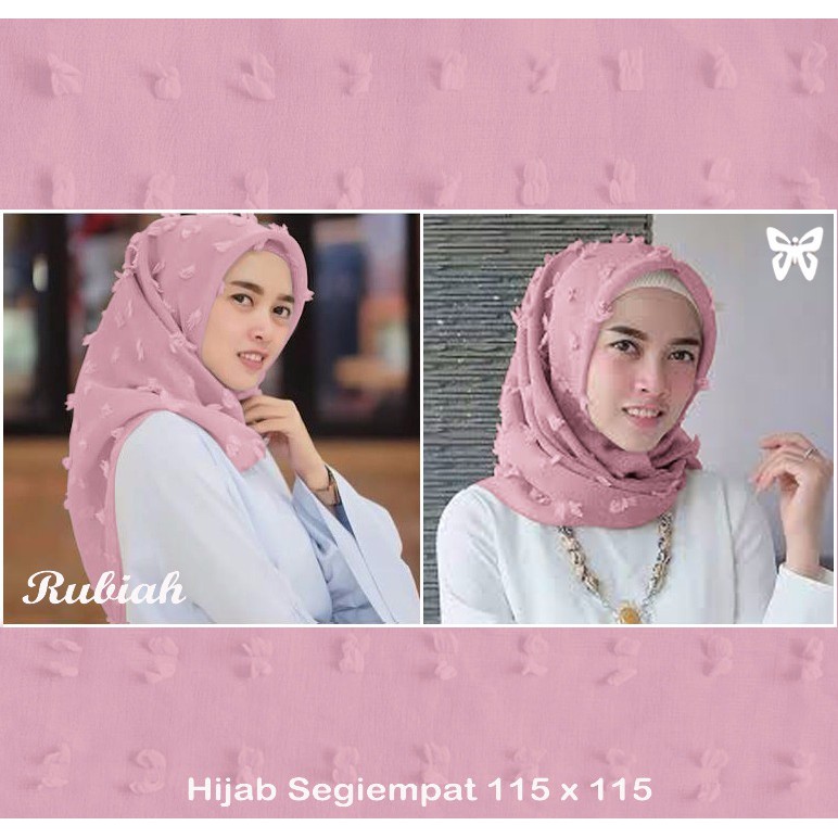 HOPYLOVY - Pashmina Segi Empat Rubia Rubiah