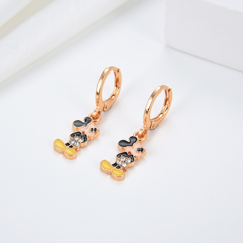 Anting Titanium Anak Emas Asli Muda Wanita Korea Anti Karat Karat Panjang Selamanya Korea Dewasa Bunga Style Korean Style Tusuk 14