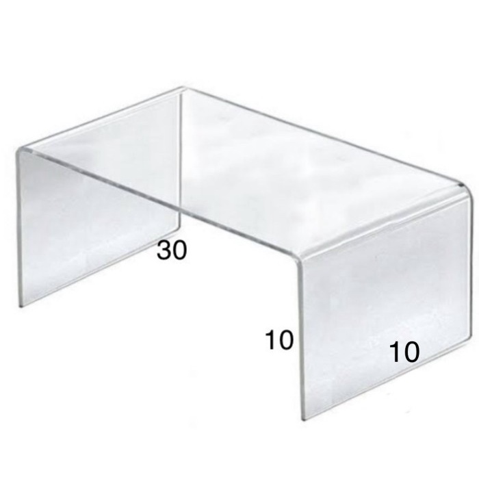 AFT Acrylic stage action figure/akrilk riser tempat tas 3mm 30x10x10 cm Kode-AF09