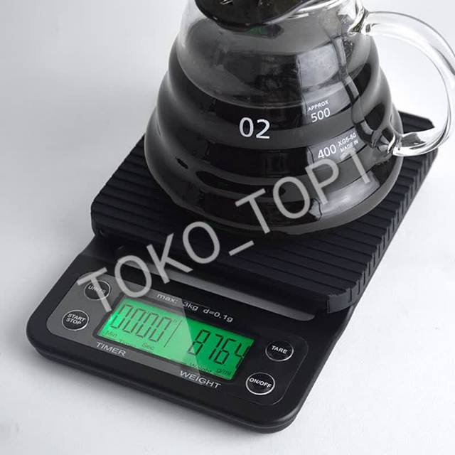 timbangan kopi digital 3kg / 0.1g timer v60 drip coffee