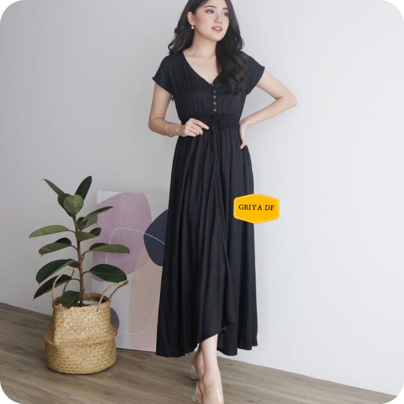 Daster panjang dibawah lutut ld 110cm bahan rayon