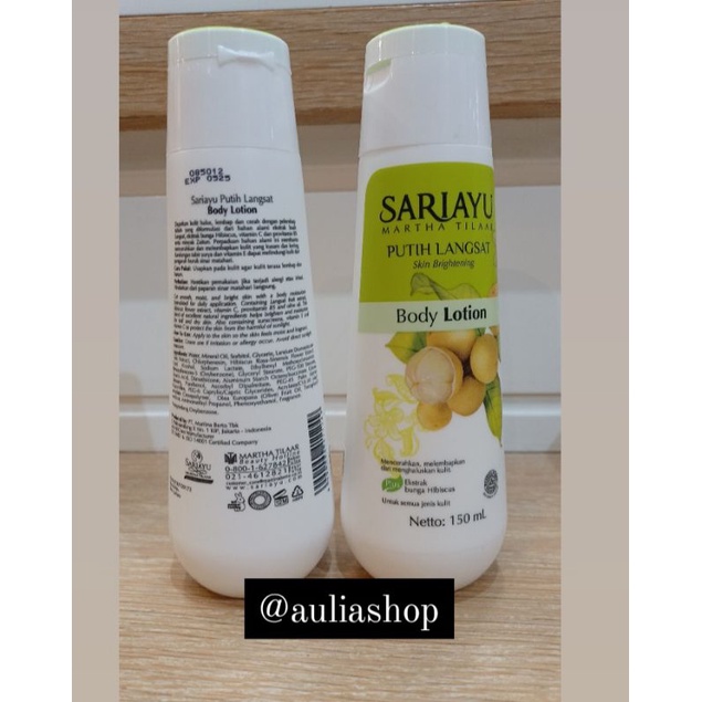 SARIAYU PUTIH LANGSAT BODY LOTION