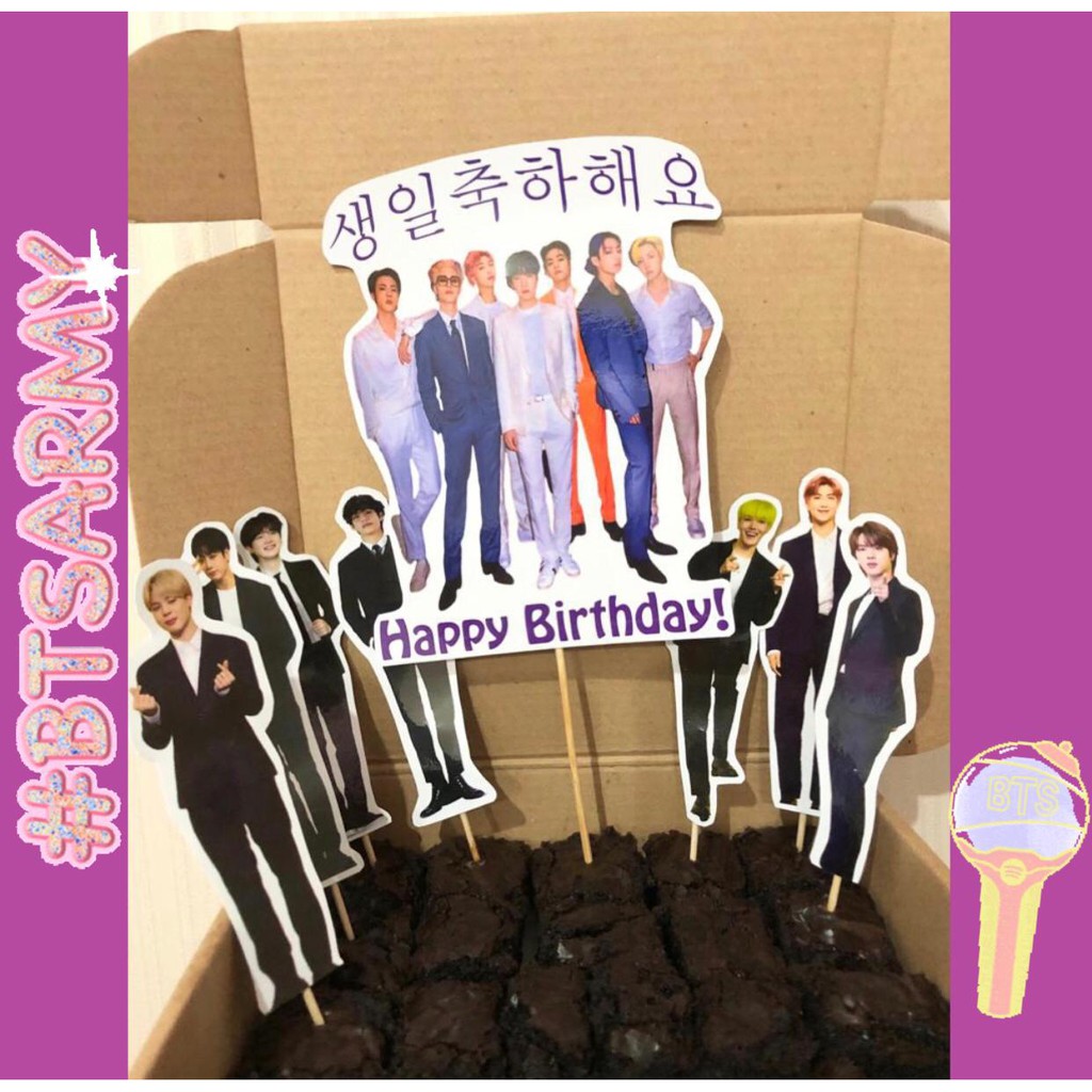 

BTS Hiasan Kue Ulang Tahun