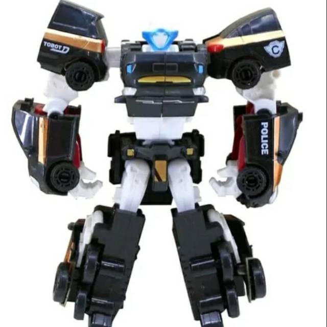 Robot tobot gabungan 4 mobil mini jadi satu robot