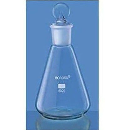 Flasks Erlenmeyer Interchangeable Stopper 50ML Best Quality Borosil