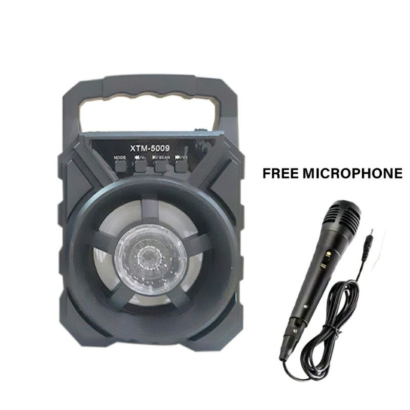 PROMO BISA COD - Speaker Bluetooth Bonus Mic / Speaker BT Type 5009 Mega Bass Free Mic