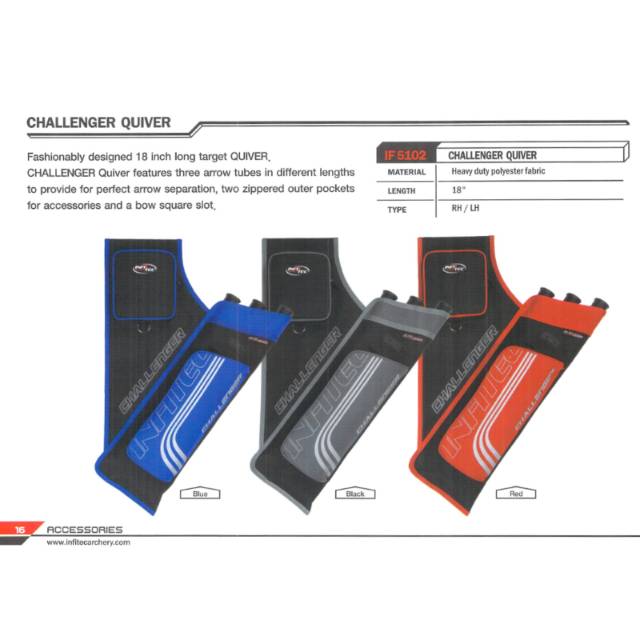 INFITEC CHALLENGER QUIVER - Tas Anak Panah - Infitec Archery Original - Made in Korea