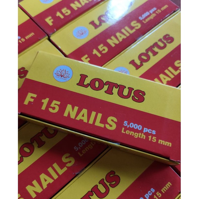 

Paku Tembak Lotus f15 Nails / paku staples tembak / paku staples / paku staples f15 / paku staples jok motor / paku steples angin / paku staples / staples tembak / paku kompresor angin / paku lotus / paku staples ukuran f15 / paku staple i