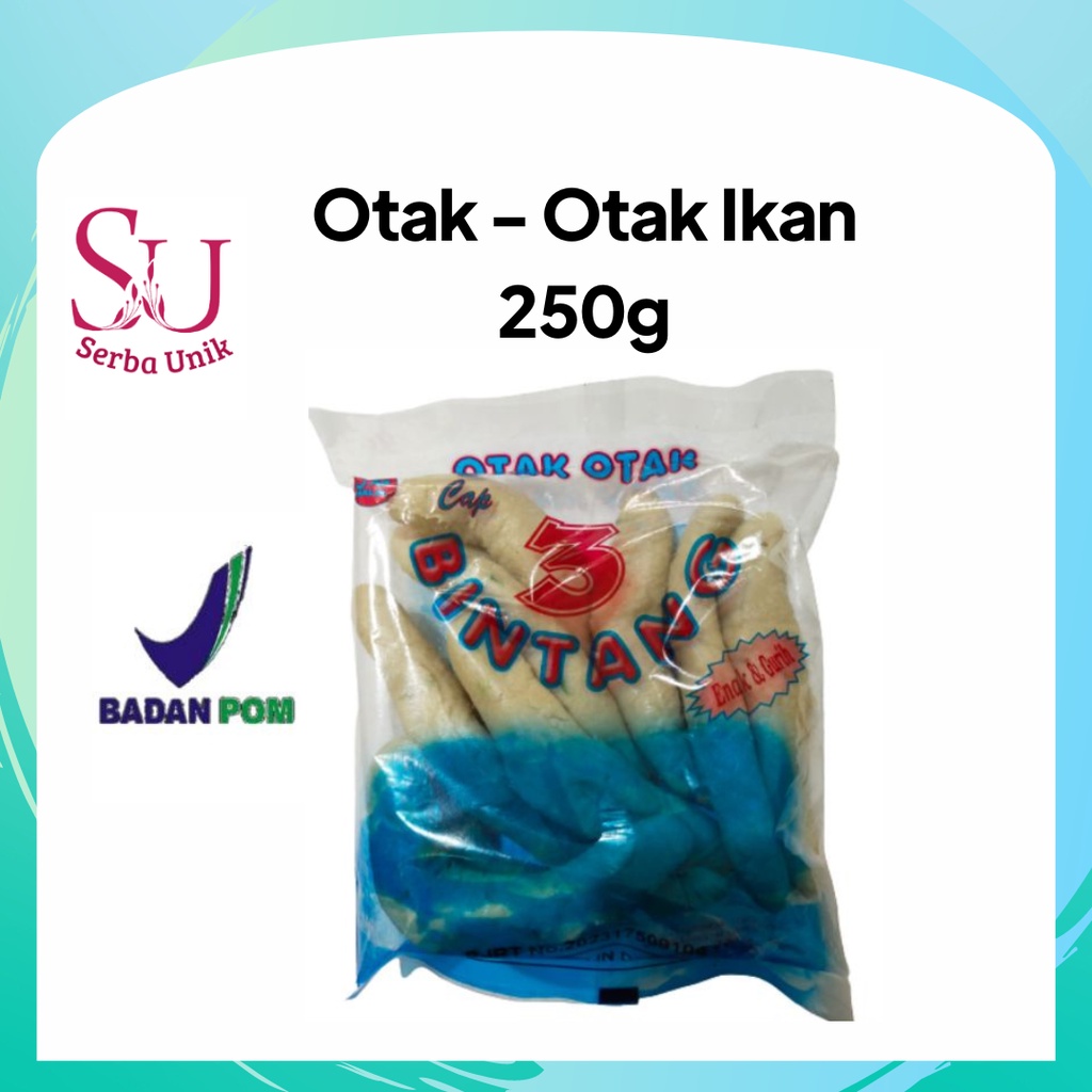 Cap 3 Bintang Otak-Otak Ikan Asli 250g