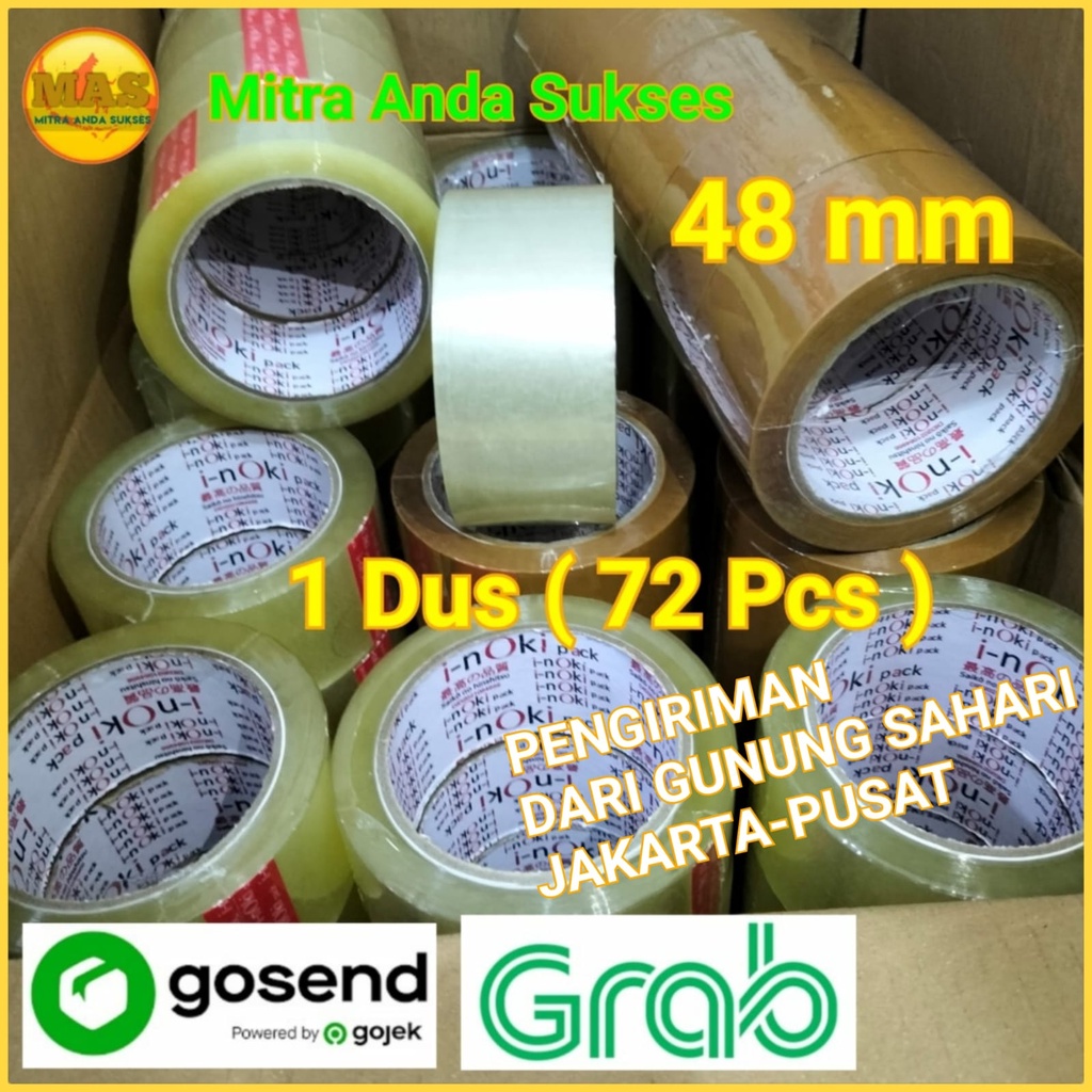 

[Dus] LAKBAN BENING COKLAT - 90 YARD 2" INCH 48MM MURAH