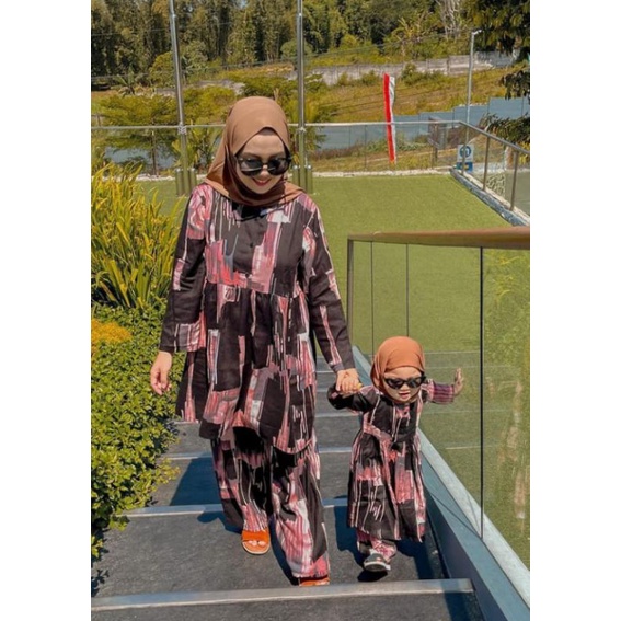 ONE SET COUPLE RAYON ANAK PEREMPUAN