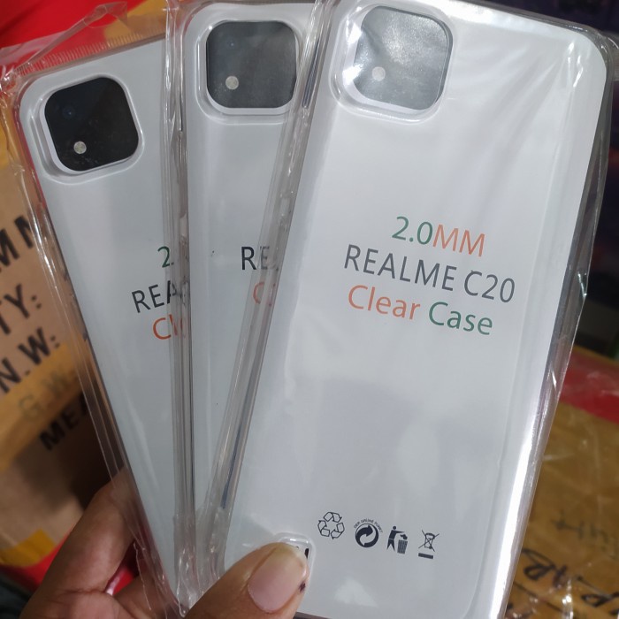 C/C- Clear Case Pelindung Hp Softcase Transparan Case Bening Realme C20