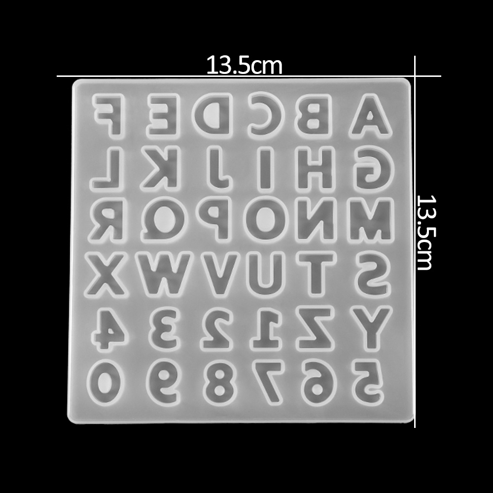 1pc Huruf 26 Huruf Cetakan Silikon Huruf Kapital Epoxy Resin Cetakan untuk DIY Membuat Perhiasan Perlengkapan Alat