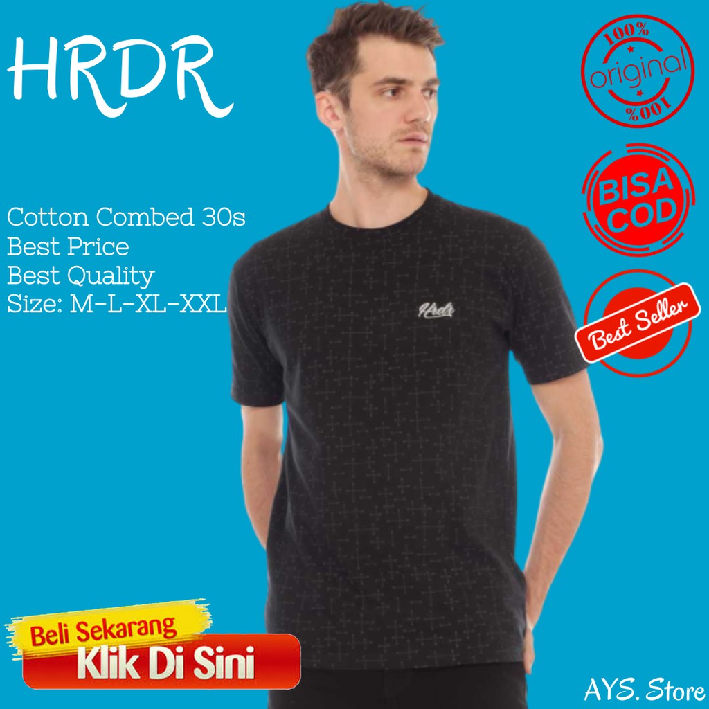 Kaos Distro Premium Pria Hrdr 06.0320 Fullprint Termurah