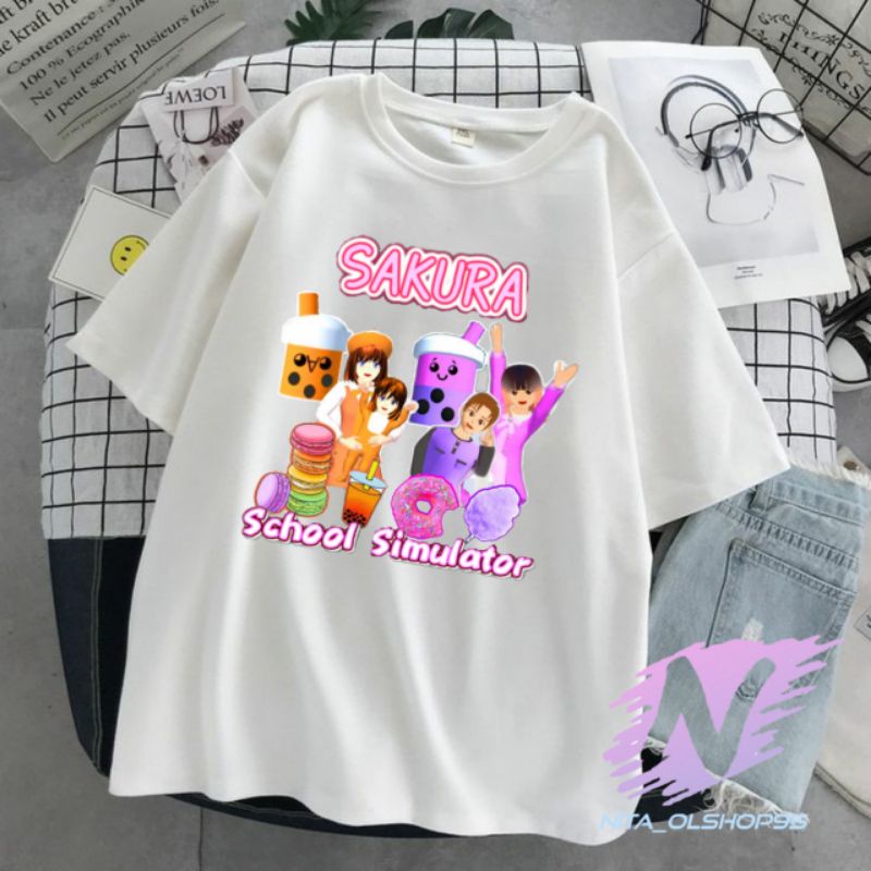 kaos anak Boba sakura school simulator baju boba