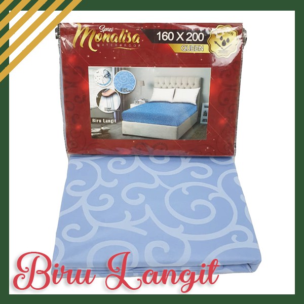 MONALISA Sprei WaterProof Anti Air PREMIUM Ukuran160x200 Anti Ompol - IJN PLAZA