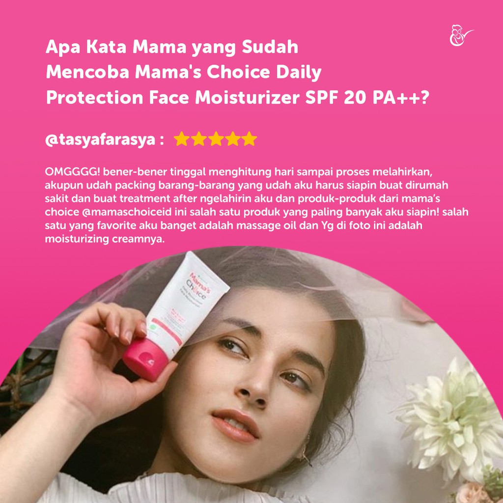 Mama's Choice - Daily Protection Face Moisturizer SPF 20 PA++ 30 ml - Pelembab Wajah Halal dan BPOM