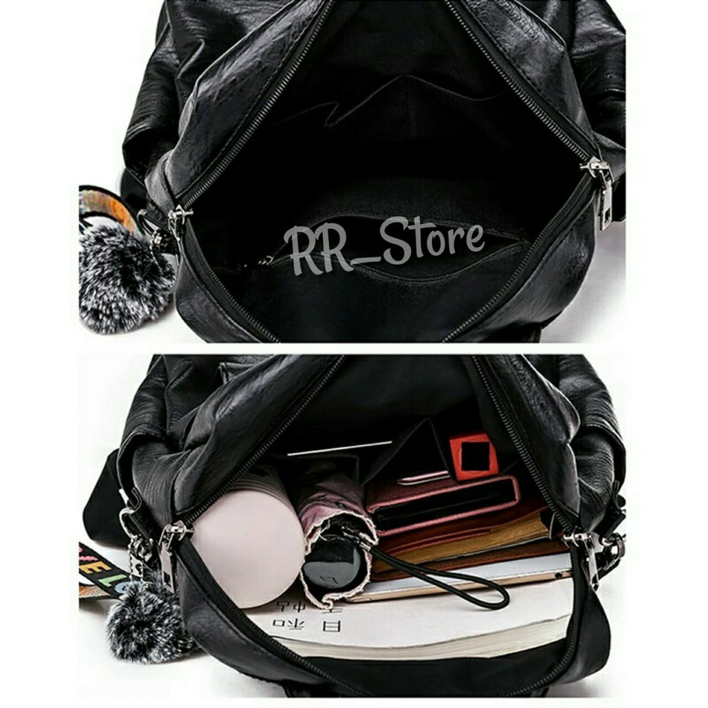 Ransel Korea Tas Wanita Punggung Import Kantor Kerja Sekolah Kuliah Outdoor Trendy Fashion Style Travel Casual