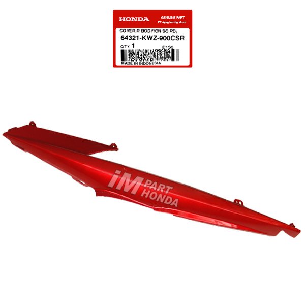 ORI  64321-KWZ-900CSR Cover Body Kanan Revo AT Matic Merah ORIGINAL