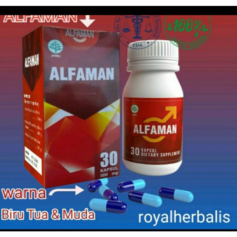 ALFAMAN Kapsul original Herbal asli atasi masalah pria
